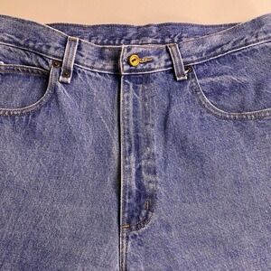 Lucchese Jeans 33x36 (31x35) Mens Slim Straight Leg Medium Wash Blue USA 01696